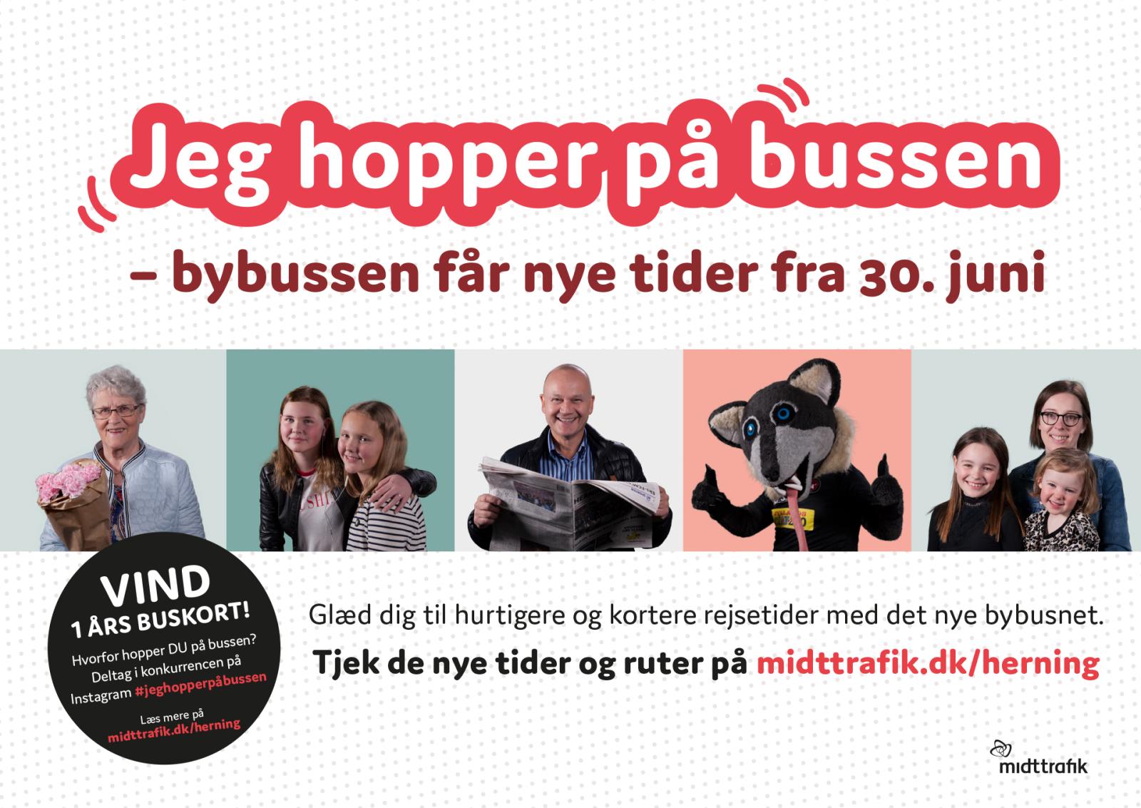 Herning hopper på bussen